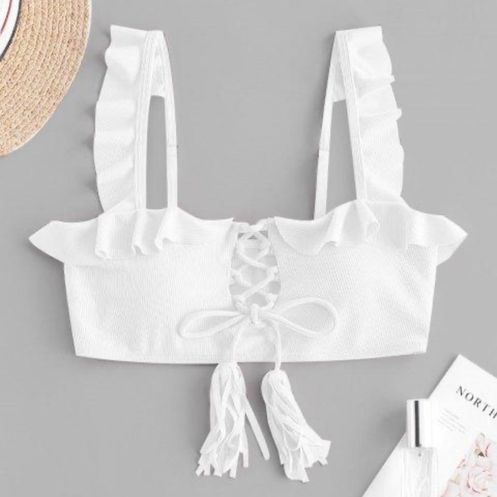 Ruffled Bikini Top